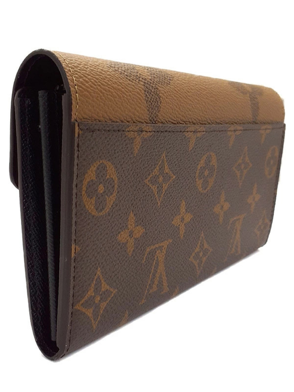 Louis Vuitton Long Monogram Wallet Giant Sarah fold Bi Portefeuille Brown